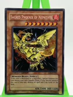 Yu-Gi-Oh! Sacred Phoenix of Nephthys EEN-ENSE3 Secret Rare Limited - Image 1