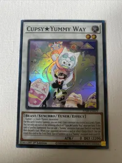 JUSH-EN019 Cupsy☆Yummy Way Super Rare 1st Ed YuGiOh - Image 1