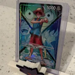 Bandai One Piece Card Game OP16-022 Monkey D. Luffy Leader Alt Art Foil - Image 3
