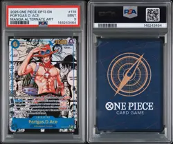 PSA MINT 9 2025 ONE PIECE OP-13-119 PORTGAS D. ACE ALTERNATE ART - Image 3