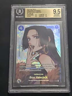 **Gem Mint Boa Hancock One Piece OP01-078 SP ENG Kingdoms Of Intrigue BGS 9.5** - Image 1