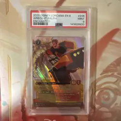 2025 DISNEY LORCANA EN 8-REIGN OF JAFAR ENCHANTED WRECK-IT RALPH - BIG LUG PSA 9 - Image 2