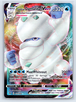 Galarian Darmanitan VMAX 037/185 Vivid Voltage Ultra Rare Pokemon TCG Card NM - Image 1