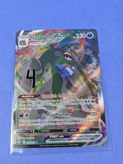 Garbodor VMAX - 101/203 - Rare Holo Evolving Skies - Pokemon Card - NM - Image 3