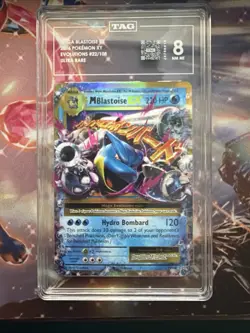 Mega Blastoise EX - 22/108 - Pokemon Evolutions XY Ultra Rare Card NM Tag 8 - Image 1
