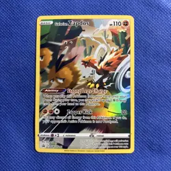 Galarian Zapdos SWSH283 - Crown Zenith Black Star Promo Pokemon Card - NM - Image 1
