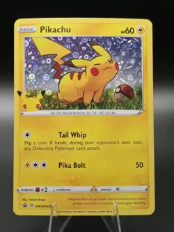 Pikachu SWSH039 SWSH: Sword & Shield Promo Cards Celebrations 25th Holo Pokemon - Image 1