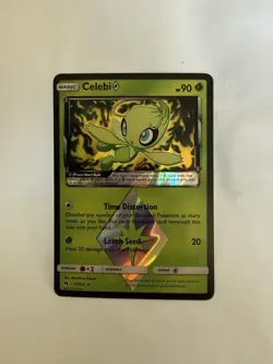 Celebi Prism Star 19/214 Pokemon TCG Lost Thunder Holo Card Lp/Mp - Image 1