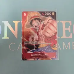 P-001 Monkey D Luffy Alt Art English One Piece Card - Image 1
