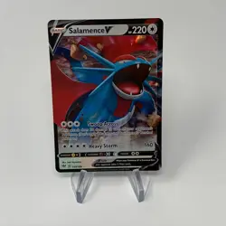 Salamence V 2020 Darkness Ablaze Full Art Ultra Rare Pokemon Card 143/189 (NM) - Image 1