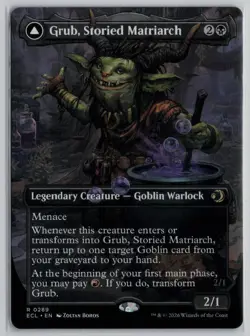 Grub, Storied Matriarch (Borderless) #289 - Lorwyn Eclipsed - Rare - NM - Image 1