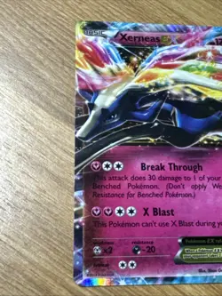 2014 Pokemon XY Base Set 97/146 Xerneas EX Lightly Played - Image 2