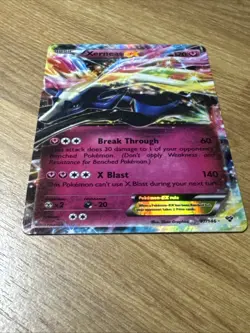 2014 Pokemon XY Base Set 97/146 Xerneas EX Lightly Played - Image 4