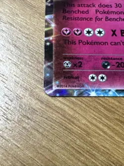 2014 Pokemon XY Base Set 97/146 Xerneas EX Lightly Played - Image 5
