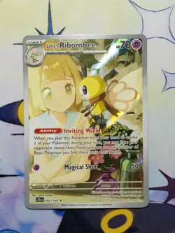 Lillie's Ribombee 164/159 Pokemon Journey Together Illustration Rare NM - Image 1