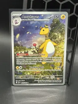 Ampharos 090/086 ME Chaos Rising Holo Full Art Illustration Rare Pokemon NM-MT - Image 1