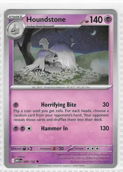 Houndstone 066/132 Uncommon Mega Evolution Pokemon Near Mint - Image 1