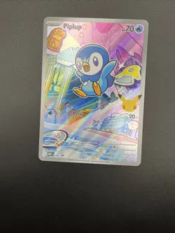 Pokemon Piplup MEP 042 First Partner Illustration Rare Promo 30th Anniversary NM - Image 3