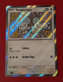 Pokemon TCG - Tandemaus - 209/091 Shiny - Paldean Fates - Image 1