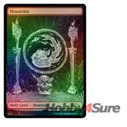 Foil Mountain (242) M/NM Magic: The Gathering MTG Secret Lair - Image 1
