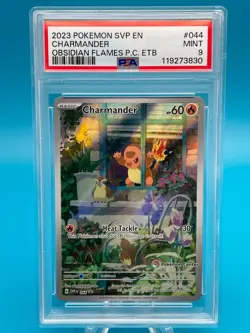 PSA 9 Charmander #044 Pokemon Center Stamp - 2023 Pokemon Scarlet & Violet Promo - Image 1