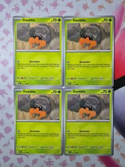 Pokemon - 4x Dwebble - 011/182 - Playset - SV10: Destined Rivals - Image 1