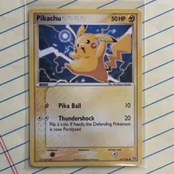 Pokemon TCG Pikachu 60/106 Emerald Common English Basic 50HP 2005 - Image 1