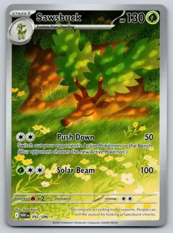 Sawsbuck 092/086 Holo Illustration Rare White Flare Pokemon Near Mint - Image 1