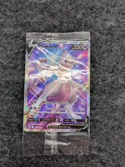 Pokemon TCG Mewtwo V SWSH229 Factory Sealed 2022 Black Star Promo - Image 1