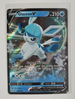Pokemon TCG Glaceon V Evolving Skies 040/203 Holo Ultra Rare - Image 1