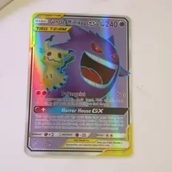 Pokemon Gengar & Mimikyu GX Full Art Ultra Rare Holo 164/181 SM Team Up - Image 2
