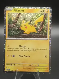Pikachu 002/015 McDonald's 2024 Holo Pokemon TCG - NM - Image 1