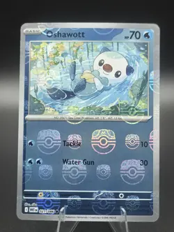 Oshawott (Master Ball Pattern) 021/086 Sv: White Flare Holo Pokemon TCG - NM - Image 1