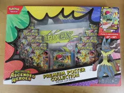 Pokemon TCG Ascended Heroes Mega Lucario EX Premium Poster Collection **New** - Image 1
