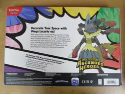 Pokemon TCG Ascended Heroes Mega Lucario EX Premium Poster Collection **New** - Image 2