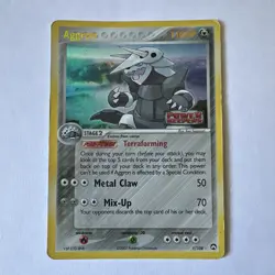 Pokemon TCG Aggron 1/108 Power Keepers Reverse Holo Stamped Dmg/HP - Image 1