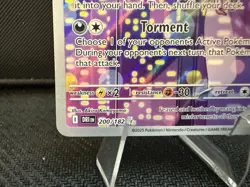 Pokemon TCG Team Rocket's Murkrow #200/182 Illustration Rare Destined Rivals NM - Image 4