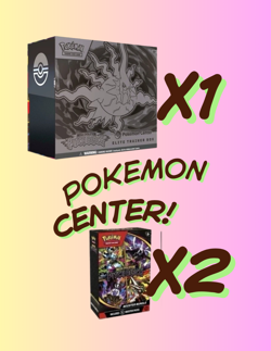 ☠ PITCH BLACK 1x Pokemon Center ETB 2x Booster Bundle (PRESALE) Order Confirmed - Image 1