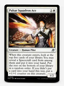 Pulsar Squadron Ace [Edge of Eternities] MTG Magic NM/M ⚪ - Image 1