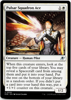 Pulsar Squadron Ace [Edge of Eternities] MTG Magic NM/M ⚪ - Image 3