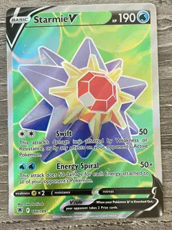 Starmie V 166/189 Ultra Rare Astral Radiance Pokemon TCG Full Art - Image 1