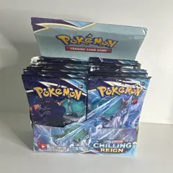 Pokemon TCG Sword & Shield Chilling Reign Booster Box Display (1 Box/34 packs) - Image 1