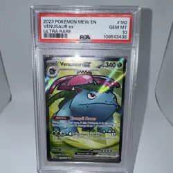 Psa 10 Venusaur Ex 182/165 Full Art Pokemon Scarlet & Violet 151 ENGLISH - Image 1