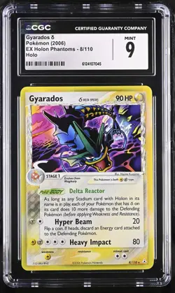 Gyarados Delta Species #8/110 Holo Rare 2006 Pokemon EX Holon Phantoms CGC 9 - Image 1