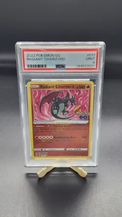🔥 2022 Radiant Charizard 011/078 Pokemon Go English PSA 9 MINT Pokemon TCG - Image 1