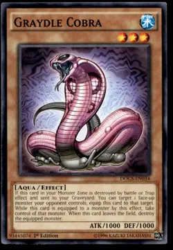 Graydle Cobra Dimension of Chaos DOCS-EN034 MP YuGiOh TCG | Buy 3 Get 5 Free - Image 1