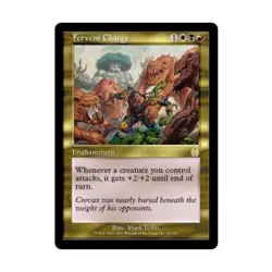 WOTC MtG Apocalypse Fervent Charge (R) EX - Image 1