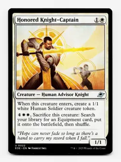 Honored Knight-Captain [Edge of Eternities] MTG Magic NM/M ⚪ - Image 1