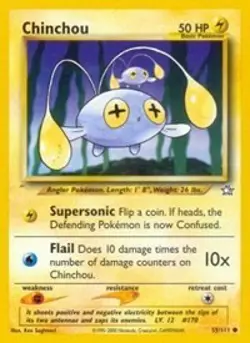 Pokemon Chinchou (55/111) Neo Genesis MP - Image 1