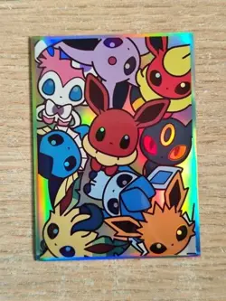 Pokemon Eevee CCG Card Sleeves 67X92mm Iridescent Standard Size Trad Card 60pcs - Image 1